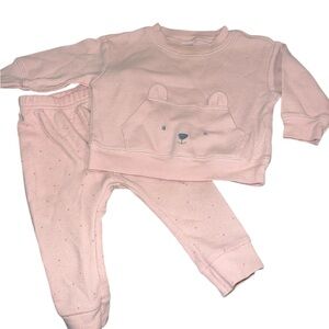 Carter's Light Pink Bear Pajama Set